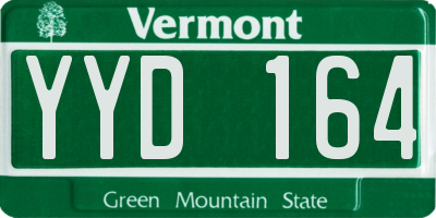 VT license plate YYD164