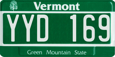 VT license plate YYD169