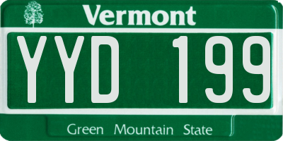 VT license plate YYD199