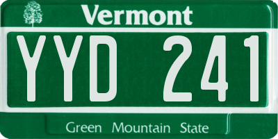 VT license plate YYD241