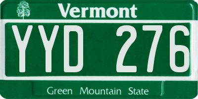 VT license plate YYD276