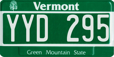 VT license plate YYD295