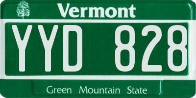 VT license plate YYD828