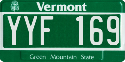 VT license plate YYF169