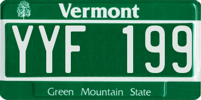 VT license plate YYF199