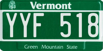 VT license plate YYF518