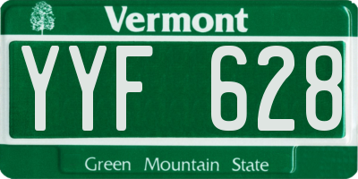 VT license plate YYF628