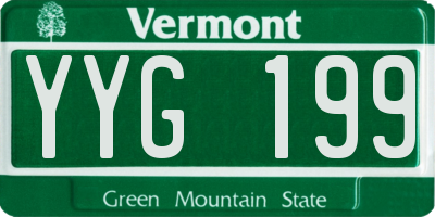 VT license plate YYG199