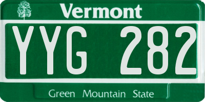 VT license plate YYG282