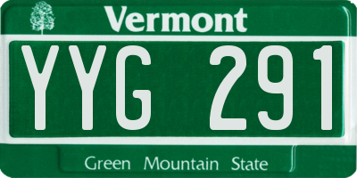 VT license plate YYG291
