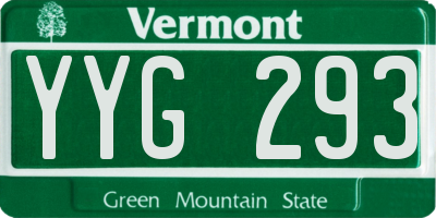 VT license plate YYG293
