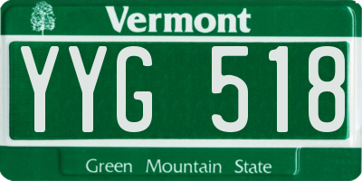 VT license plate YYG518