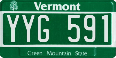 VT license plate YYG591