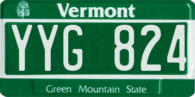 VT license plate YYG824