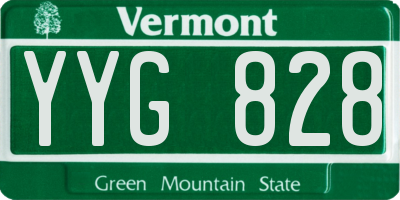 VT license plate YYG828