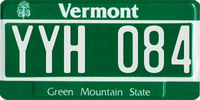 VT license plate YYH084