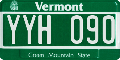 VT license plate YYH090