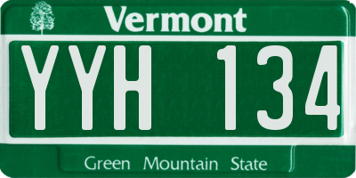 VT license plate YYH134