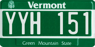 VT license plate YYH151