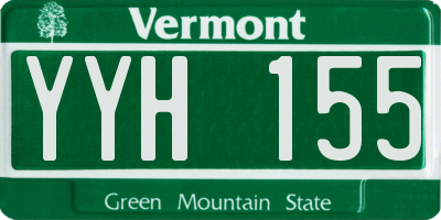 VT license plate YYH155