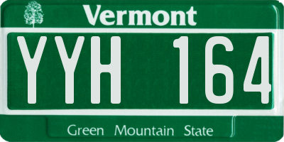 VT license plate YYH164