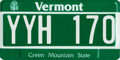VT license plate YYH170