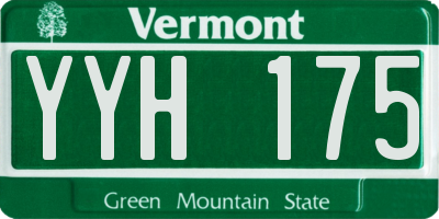 VT license plate YYH175