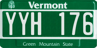 VT license plate YYH176
