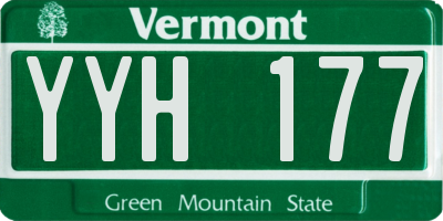 VT license plate YYH177