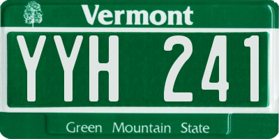 VT license plate YYH241