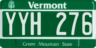 VT license plate YYH276