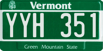 VT license plate YYH351