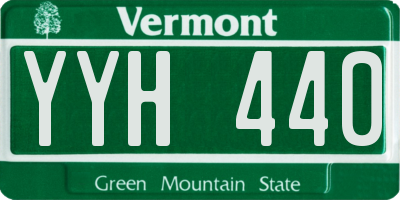 VT license plate YYH440