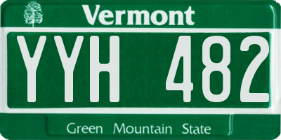 VT license plate YYH482