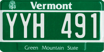 VT license plate YYH491