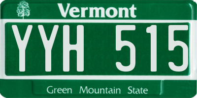 VT license plate YYH515