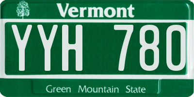 VT license plate YYH780