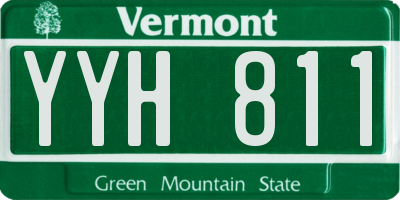 VT license plate YYH811