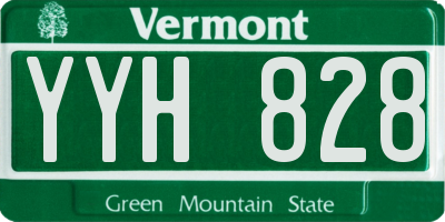 VT license plate YYH828