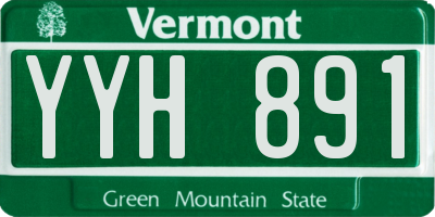 VT license plate YYH891