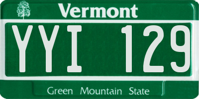 VT license plate YYI129