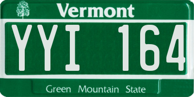 VT license plate YYI164