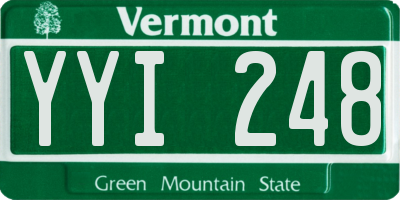 VT license plate YYI248