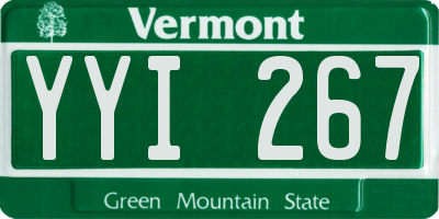 VT license plate YYI267