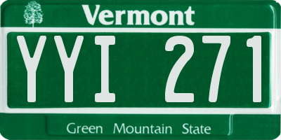 VT license plate YYI271