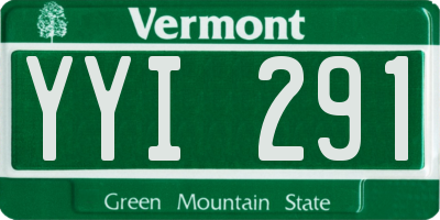 VT license plate YYI291