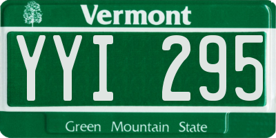 VT license plate YYI295