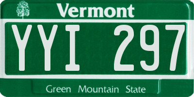 VT license plate YYI297