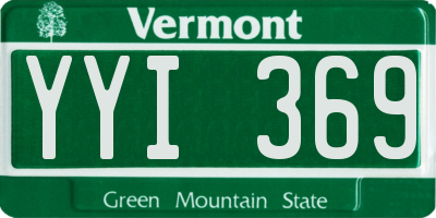 VT license plate YYI369