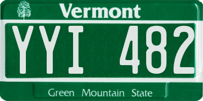 VT license plate YYI482